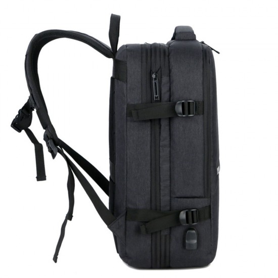 1804 Business Men's Backpack Laptop Bag Shoulders Storage Travel Outdoor Bag with USB Waterproof Schoolbag