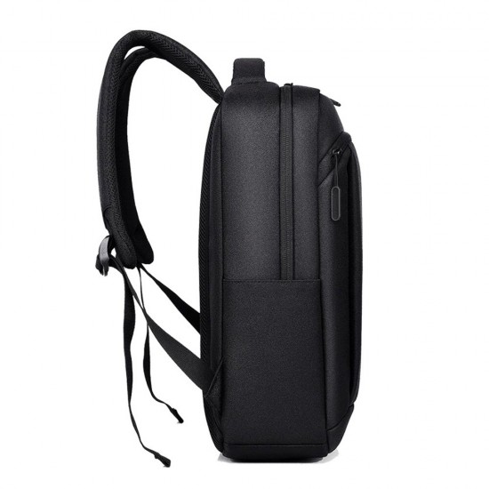 9007 Business Backpack Laptop Bag Male Shoulders Storage Bag with USB Waterproof Schoolbag for 15.6 inch Computer