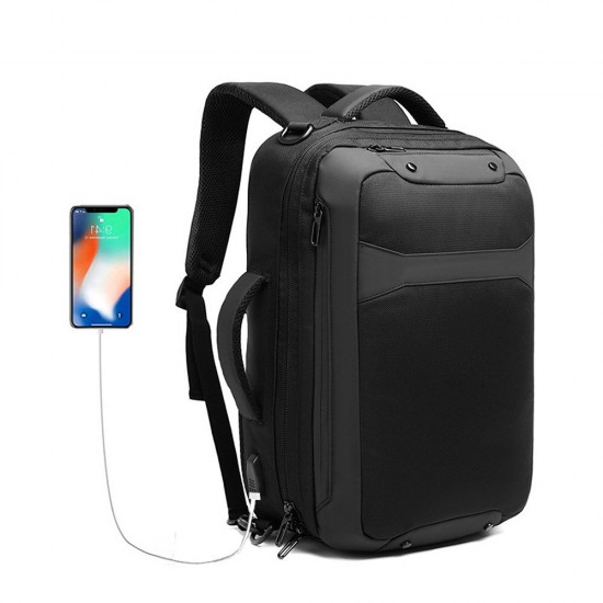 9307 Business Backpack Laptop Bag Single Shoulders Portable Storage Bag with USB Waterproof Anti-theft Men Schoolbag Student 9307 Business Backpack Laptop Bag Single Shoulders Portable Storage Bag with USB Waterproof Anti-theft Men Schoolbag Student