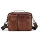 One Shoulder Laptop Bag Portable Outdoor Large Capacity Zipper Horizontal Briefcase Business People Storage Supplies