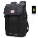 Outdoor Backpack Laptop Bag Travel Mountaineering Bag Sports Shoulders Storage Bag with USB Charging Schoolbag