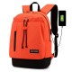 Oxford Backpack Laptop Bag with USB Charging Port Student School Bag Fashion Shoulder Bag for 15.6 inch Notebook