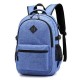 Oxford Cloth Backpack USB Charging Anti-theft Simple Casual Men's Laptop Bag