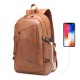 PU Leather Backpack Laptop Bag Shoulder Bag with USB Charging Waterproof Travel Storage Bag for 17 inch Notebook PU Leather Backpack Laptop Bag Shoulder Bag with USB Charging Waterproof Travel Storage Bag for 17 inch Notebook