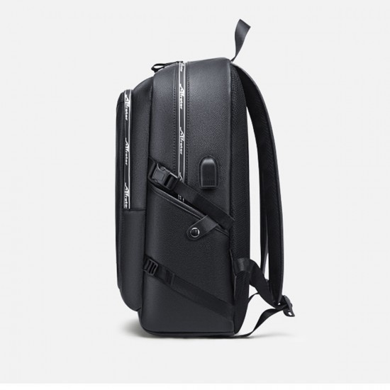 PU Leather Backpack Laptop Bag Shoulder Bag with USB Charging Waterproof Travel Storage Bag for 17 inch Notebook PU Leather Backpack Laptop Bag Shoulder Bag with USB Charging Waterproof Travel Storage Bag for 17 inch Notebook
