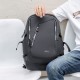 PU Leather Backpack Laptop Bag Shoulder Bag with USB Charging Waterproof Travel Storage Bag for 17 inch Notebook