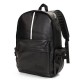 PU Leather Men Women Laptop Travel Rucksack Camping School Satchel Shoulder Backpack