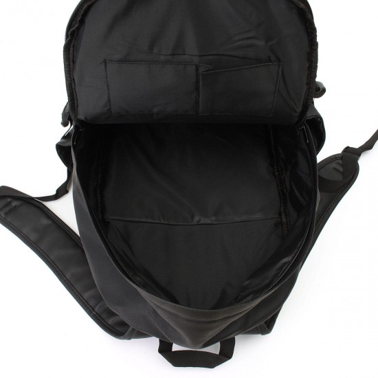 PU Leather Men Women Laptop Travel Rucksack Camping School Satchel Shoulder Backpack PU Leather Men Women Laptop Travel Rucksack Camping School Satchel Shoulder Backpack