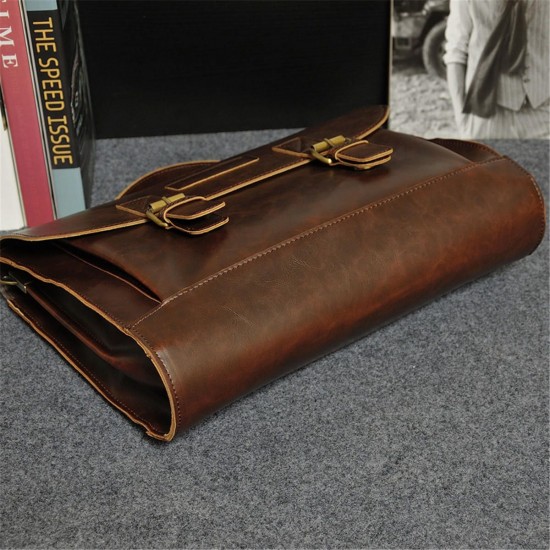Retro Men Bag PU Leather Men Handbags Casual Business Laptop Bag Messenger Bags Office Bag