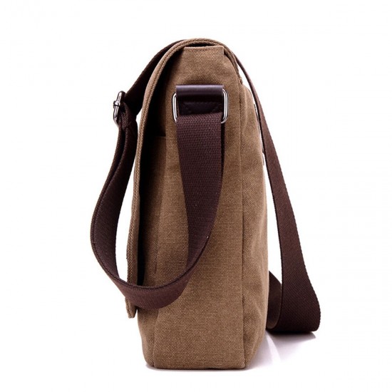 Retro Men Canvas Cross-body Shoulder Bags Laptop Messenger Vintage Travel School Bag