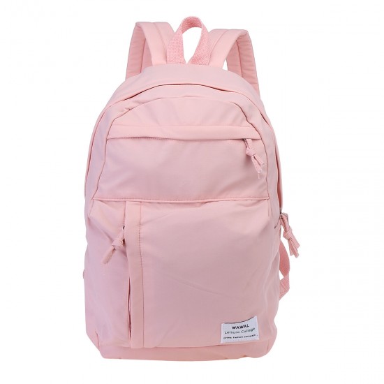 School Style Backpack Large Capacity Simple Casual Travel Women Laptop Bag