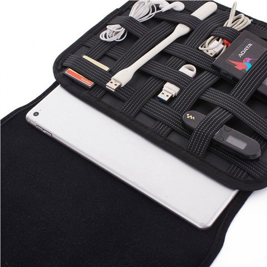 Tablet Storage Bag Sleeve with Organizer Protective Pouch Bag 10/13 Inch Travel Laptop Tablet Case for iPad Tablet