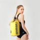 Multifunctional Waterproof Bucket Bag Pure Color Large Capacity Easy Storage Swimming Beach Gym Bag