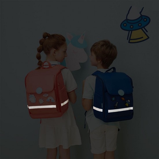 Large Capacity Students Childrens School Bag U-shaped Shoulder Strap Load-reducing Schoolbag Backpack for Boys Girls
