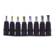 1 Set 8pcs Universal AC DC Power Adapter 2pin Plug Charger Tips For PC Notebook Laptop Use