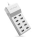 10 Port USB Tablet Charger EU Plug 5V 2.4A Wall Charger Hubs for Samsung Huawei Tablets Phone Pad Fast Charging 5V 1A