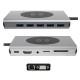 13 in 1 USB Hub Type-C to HD Converter USB 3.0 Hi-Speed TF SD Card Reader Multifunctional Hub Adapter