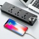 3 AC Universal Outlets Electrical Plug Socket Multifunctional Plug-in Board with USB Independent Switch 2m Extension Cord For Laptop Desk 3 AC Universal Outlets Electrical Plug Socket Multifunctional Plug-in Board with USB Independent Switch 2m Extension Cord For Laptop Desk