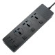 3 AC Universal Outlets Electrical Plug Socket Multifunctional Plug-in Board with USB Independent Switch 2m Extension Cord For Laptop Desk 3 AC Universal Outlets Electrical Plug Socket Multifunctional Plug-in Board with USB Independent Switch 2m Extension Cord For Laptop Desk