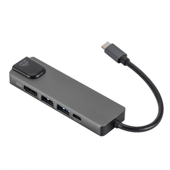 5-in-1 USB Hub Type-C to HD Converter USB 3.0/3.1 Hi-Speed Multifunctional Hub Adapter for Mac OS, Windows 7/8/10