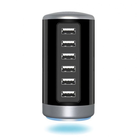 6 Port Smart Usb Charger Station Universal 100-240V 50/60HZ 0.15A DC 5V/6A