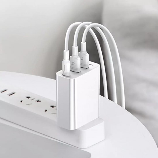 60W 2 USB Port PD Power Adapter Fast Charging Wall Travel Charger for Phone Laptop Tablet CN Standard EU Plug 60W 2 USB Port PD Power Adapter Fast Charging Wall Travel Charger for Phone Laptop Tablet CN Standard EU Plug