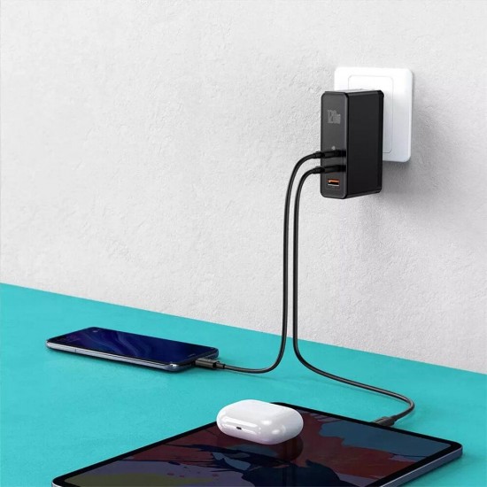 GaN2 Pro Mini Dual Type-C + USB-A 120W Quick Charger Power Adapter Power Socket GaN2 Pro Mini Dual Type-C + USB-A 120W Quick Charger Power Adapter Power Socket