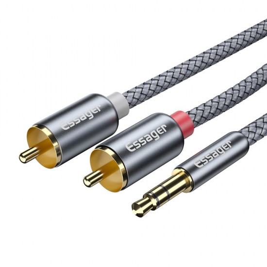 RCA Audio Cable Jack RCA Cable 3.5mm Splitter Aux Cable for TV PC Amplifiers DVD Speaker Laptop RCA Audio Cable Jack RCA Cable 3.5mm Splitter Aux Cable for TV PC Amplifiers DVD Speaker Laptop