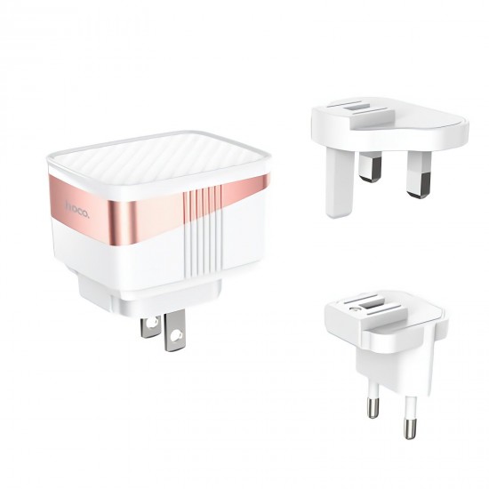 C83 Detachable Charger Power Adapter 3 USB Output 2.4A US / EU / UK Plug C83 Detachable Charger Power Adapter 3 USB Output 2.4A US / EU / UK Plug