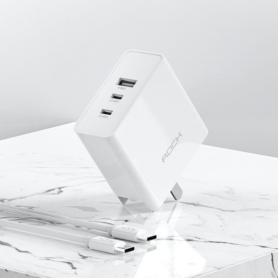 T31 65W GaN PD Fast Charger Mini Adapter High Power Dual Type C+USB Port Smart Output Portable Wall Charger T31 65W GaN PD Fast Charger Mini Adapter High Power Dual Type C+USB Port Smart Output Portable Wall Charger