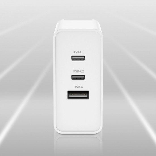 T31 65W GaN PD Fast Charger Mini Adapter High Power Dual Type C+USB Port Smart Output Portable Wall Charger T31 65W GaN PD Fast Charger Mini Adapter High Power Dual Type C+USB Port Smart Output Portable Wall Charger