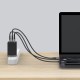 3-Port Laptop Wall Charger 1C 2A 65W USB-C & USB-A Quick Charges for Laptops, Smartphones & Tablets Without Cable 3-Port Laptop Wall Charger 1C 2A 65W USB-C & USB-A Quick Charges for Laptops, Smartphones & Tablets Without Cable