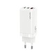 T33 65W GaN Fast Charger Mini USB Power Adapter USBC 3 Port Wall Charger EU Plug for Notebook Tablet Switch Mobile Phone