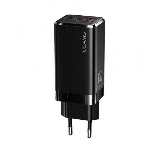 T33 65W GaN Fast Charger Mini USB Power Adapter USBC 3 Port Wall Charger EU Plug for Notebook Tablet Switch Mobile Phone T33 65W GaN Fast Charger Mini USB Power Adapter USBC 3 Port Wall Charger EU Plug for Notebook Tablet Switch Mobile Phone
