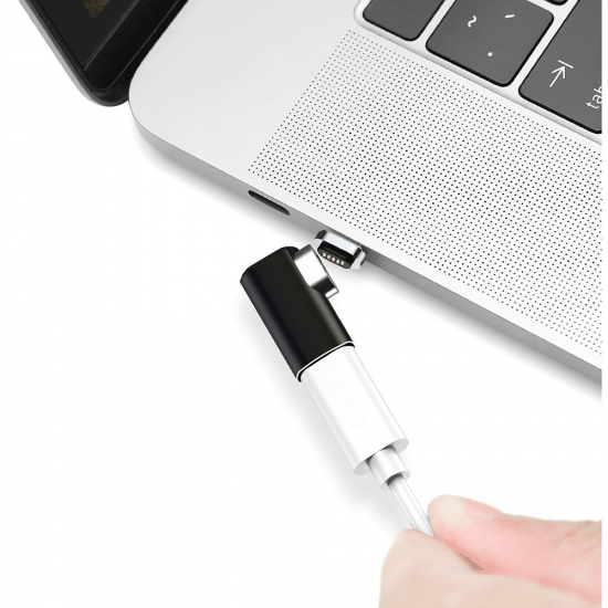PD Magnetic Suction Type-C Charging Adapter Side Plug Notebook Magnetic Converter 87W for Laptop Tablet Macbook WH-A55