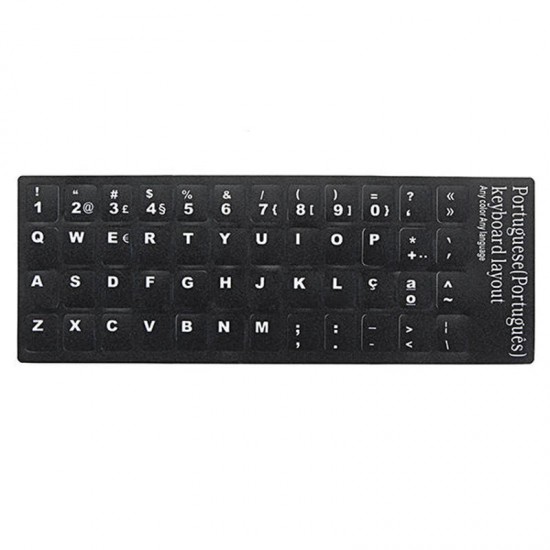 Standard Smooth Laptop Notebook Keyboard Stickers Russian French Italian Arabic Spanish German Japanese Hebrew 9 Language