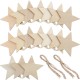 10Pcs Blank Star Shape Wood Chip Sheet Hanging Tags Cutouts Laser Engraving Wooden DIY Crafts