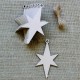 10Pcs Wooden Blank Christmas Star Wood Chip Sheet Ornaments Hanging Tags Laser Engraving DIY Crafts