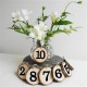 10Pcs/Lot Laser Engraving Wooden Number Hanging Table Cards Wedding Party Decor Reception Pendant