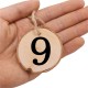 10Pcs/Lot Laser Engraving Wooden Number Hanging Table Cards Wedding Party Decor Reception Pendant