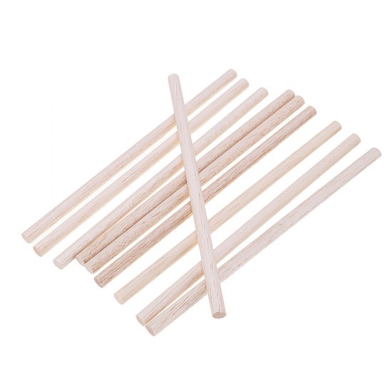 10Pcs/Set 8x200mm Round Balsa Wood Wooden Stick Natural Dowel Unfinished Rods for DIY Crafts Airplane Model 10Pcs/Set 8x200mm Round Balsa Wood Wooden Stick Natural Dowel Unfinished Rods for DIY Crafts Airplane Model