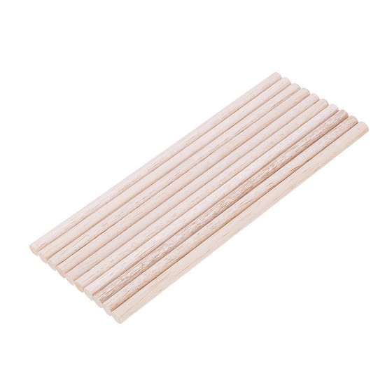 10Pcs/Set 8x200mm Round Balsa Wood Wooden Stick Natural Dowel Unfinished Rods for DIY Crafts Airplane Model 10Pcs/Set 8x200mm Round Balsa Wood Wooden Stick Natural Dowel Unfinished Rods for DIY Crafts Airplane Model