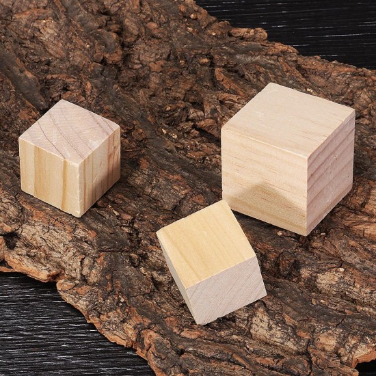 1.5/2/3/4cm Pine Wood Square Block Natural Soild Wooden Cube Crafts DIY Puzzle Making Woodworking 1.5/2/3/4cm Pine Wood Square Block Natural Soild Wooden Cube Crafts DIY Puzzle Making Woodworking