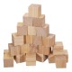 1.5/2/3/4cm Pine Wood Square Block Natural Soild Wooden Cube Crafts DIY Puzzle Making Woodworking