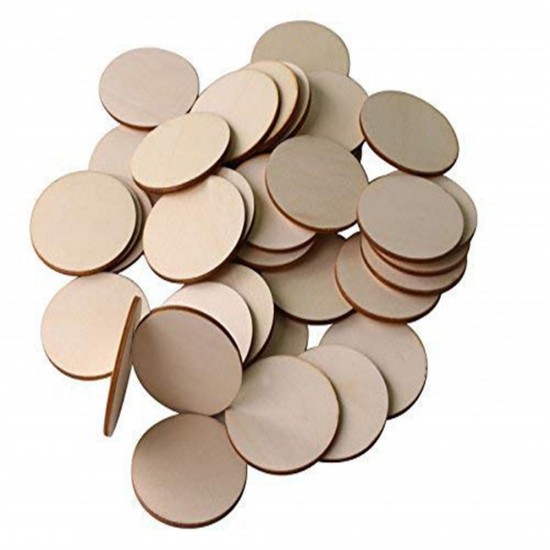25Pcs Blank Circle Round Wood Chip Sheet Unfinished Laser Engraving Wooden DIY Painted Crafts 25Pcs Blank Circle Round Wood Chip Sheet Unfinished Laser Engraving Wooden DIY Painted Crafts