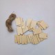 25Pcs Blank Rectangular Wood Chips Sheet Hanging Tags Ornament Laser Engraving DIY Art Wedding Decor