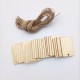 25Pcs Blank Rectangular Wood Chips Sheet Hanging Tags Ornament Laser Engraving DIY Art Wedding Decor