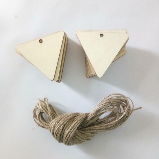 25Pcs Blank Triangle Wood Chips Sheet Hanging Tags Ornament Laser Engraving DIY Art Wedding Decor 25Pcs Blank Triangle Wood Chips Sheet Hanging Tags Ornament Laser Engraving DIY Art Wedding Decor