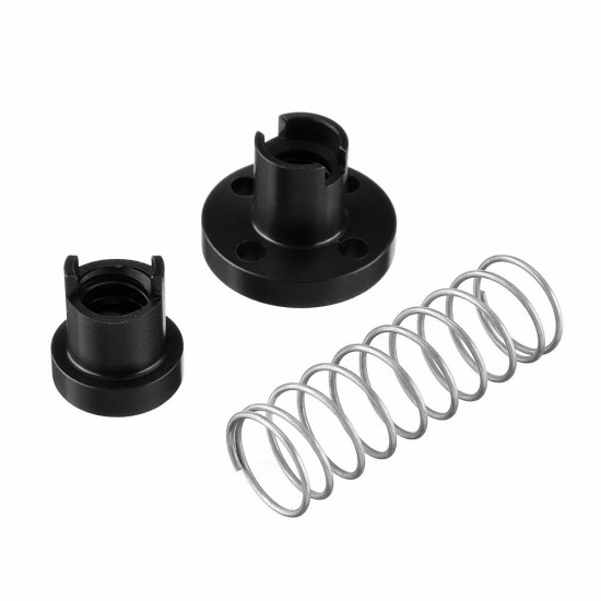 2mm/4mm/8mm 3D Printer T8 POM Anti Backlash Screw Nut for Lead Acme Threaded Rod Eliminate The Gap Spring DIY CNC Accessories 2mm/4mm/8mm 3D Printer T8 POM Anti Backlash Screw Nut for Lead Acme Threaded Rod Eliminate The Gap Spring DIY CNC Accessories