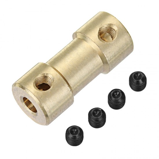 3.17mm-3.17mm Brass Coupler Spindle Motor Shaft Coupling Connector for EleksMill Engraver CNC Router 3.17mm-3.17mm Brass Coupler Spindle Motor Shaft Coupling Connector for EleksMill Engraver CNC Router